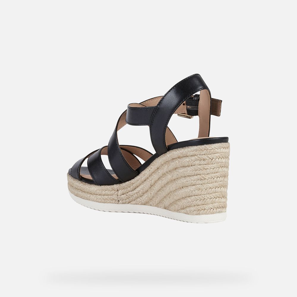 Sandalias Geox Senhora Pretas - Ponza - FWDCE2718